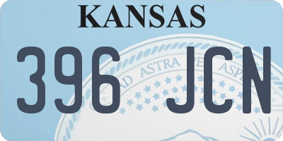 KS license plate 396JCN