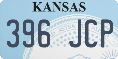 KS license plate 396JCP