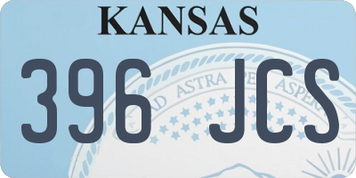 KS license plate 396JCS