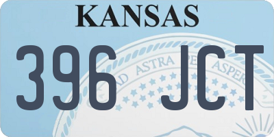 KS license plate 396JCT