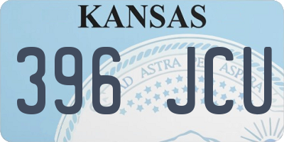 KS license plate 396JCU