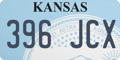 KS license plate 396JCX