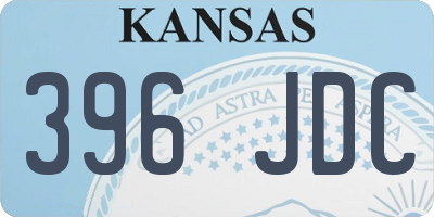 KS license plate 396JDC