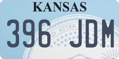 KS license plate 396JDM