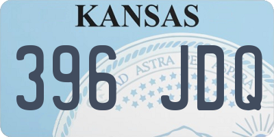 KS license plate 396JDQ