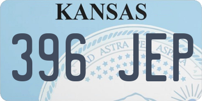 KS license plate 396JEP