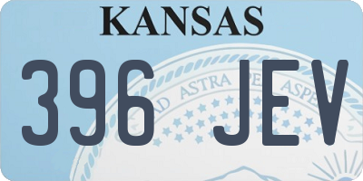 KS license plate 396JEV