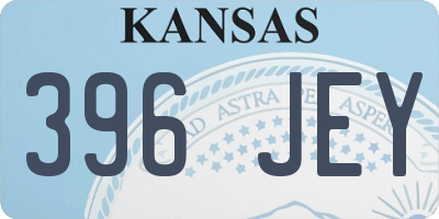 KS license plate 396JEY