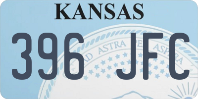 KS license plate 396JFC