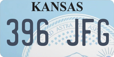 KS license plate 396JFG