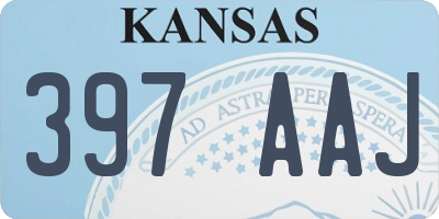 KS license plate 397AAJ