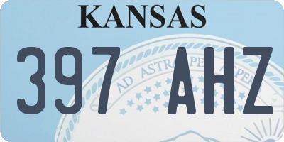 KS license plate 397AHZ
