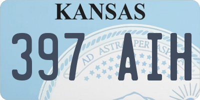KS license plate 397AIH