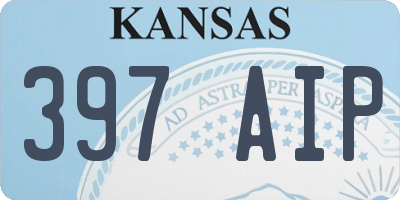 KS license plate 397AIP