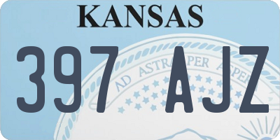 KS license plate 397AJZ