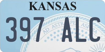 KS license plate 397ALC