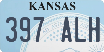 KS license plate 397ALH