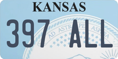 KS license plate 397ALL