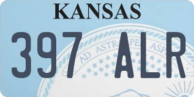 KS license plate 397ALR