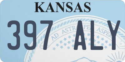 KS license plate 397ALY