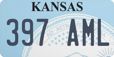 KS license plate 397AML