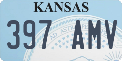KS license plate 397AMV