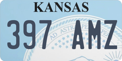 KS license plate 397AMZ