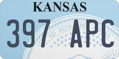 KS license plate 397APC