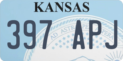 KS license plate 397APJ