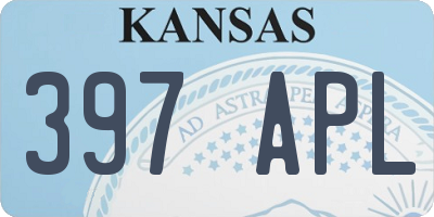 KS license plate 397APL