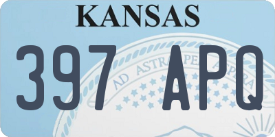 KS license plate 397APQ