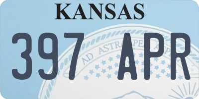 KS license plate 397APR