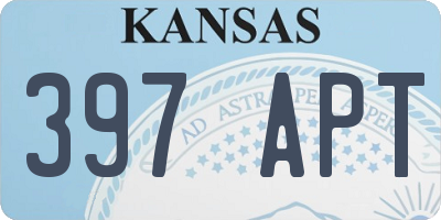 KS license plate 397APT