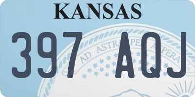 KS license plate 397AQJ