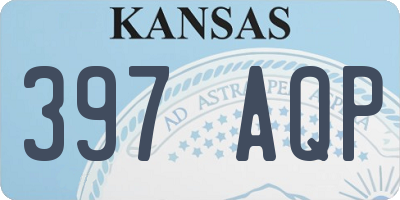 KS license plate 397AQP