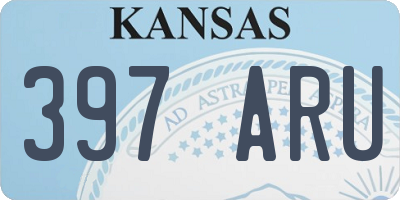 KS license plate 397ARU