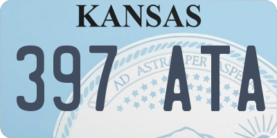 KS license plate 397ATA