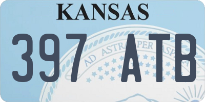 KS license plate 397ATB
