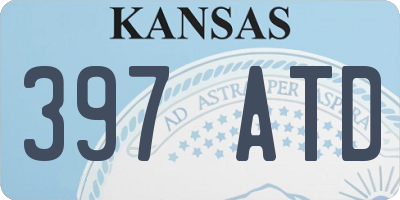 KS license plate 397ATD