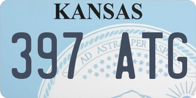 KS license plate 397ATG