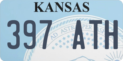 KS license plate 397ATH