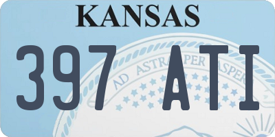 KS license plate 397ATI
