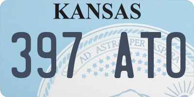 KS license plate 397ATO