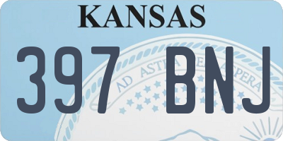 KS license plate 397BNJ