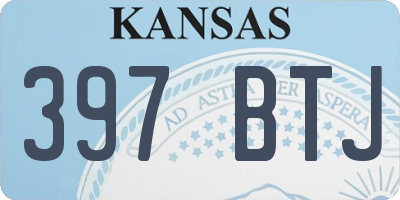 KS license plate 397BTJ