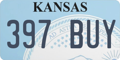 KS license plate 397BUY