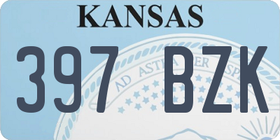 KS license plate 397BZK