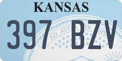 KS license plate 397BZV