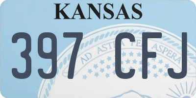 KS license plate 397CFJ
