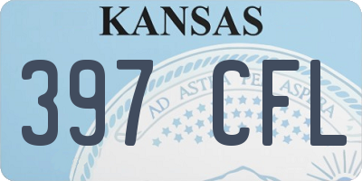 KS license plate 397CFL
